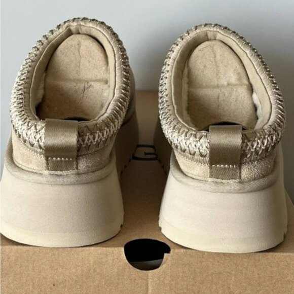 UGG TAZZ Tasman Suede PLATFORM SLIPPER Clog Shoe MUSTARD SEED - Picture 5 of 7